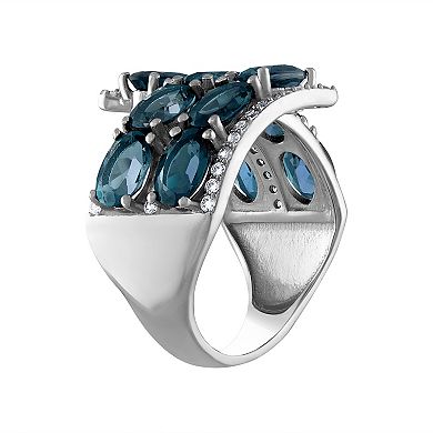 Designs by Gioelli Sterling Silver London Blue Topaz Ring