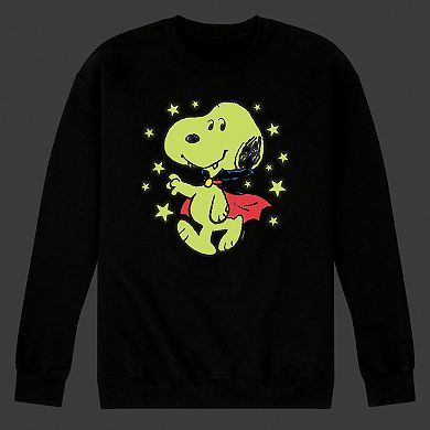 Men's Peanuts Halloween Vampire Glow Sweatshirt