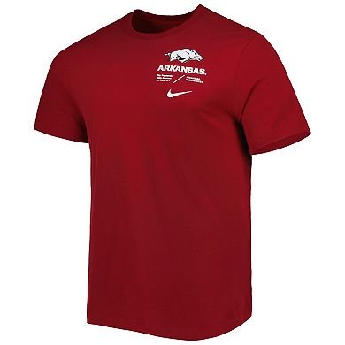 Men's Nike Cardinal Arkansas Razorbacks Team Practice Performance T-Shirt