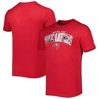 Men's New Era Heathered Red Tampa Bay Buccaneers Training Collection T-Shirt