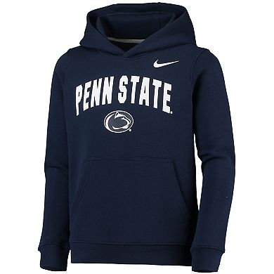 Youth Nike Navy Penn State Nittany Lions Club Fleece Pullover Hoodie