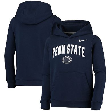 Youth Nike Navy Penn State Nittany Lions Club Fleece Pullover Hoodie