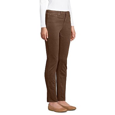 Women's Lands' End Mid-Rise Straight Leg Corduroy Pants