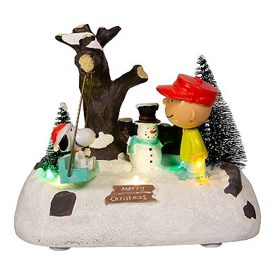 Peanuts Snoopy & Charlie Brown Musical Light-Up Christmas Table Decor