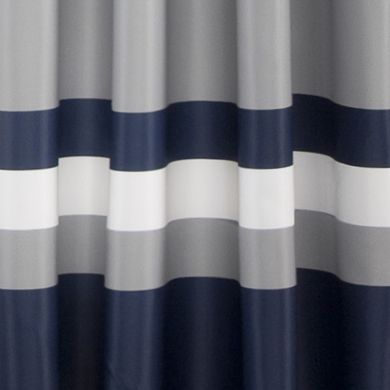 Lush Decor Alexander Stripe Light Filtering Set of 2 Window Curtain Panels