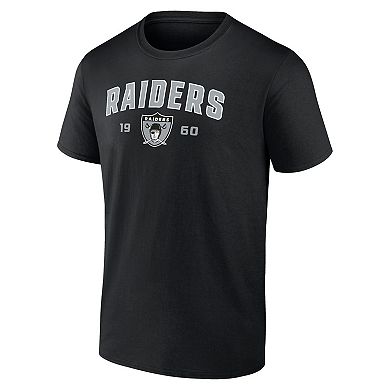 Men's Fanatics Branded Black Las Vegas Raiders Established T-Shirt