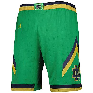 Men's Under Armour Green Notre Dame Fighting Irish Team Replica Basketball Shorts