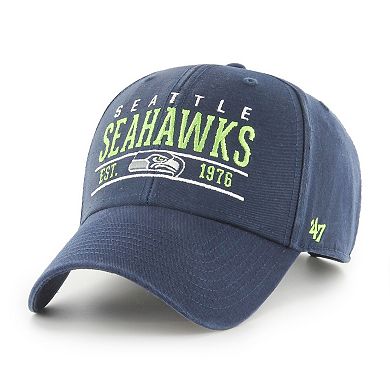 Men's '47 College Navy Seattle Seahawks Centerline MVP Adjustable Hat