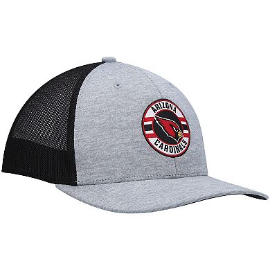 Men's '47 Heathered Gray/Black Arizona Cardinals Motivator Flex Hat