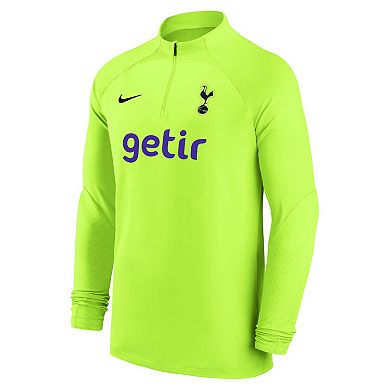 Men's Nike Yellow Tottenham Hotspur 2022/23 Strike Drill Performance Raglan Quarter-Zip Long Sleeve Top