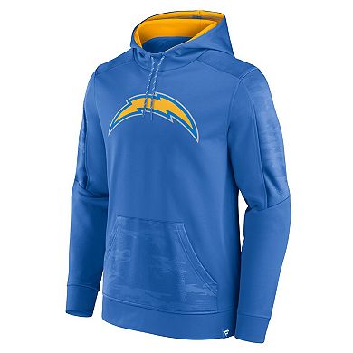 Men's Fanatics Branded Powder Blue Los Angeles Chargers On The Ball Pullover Hoodie