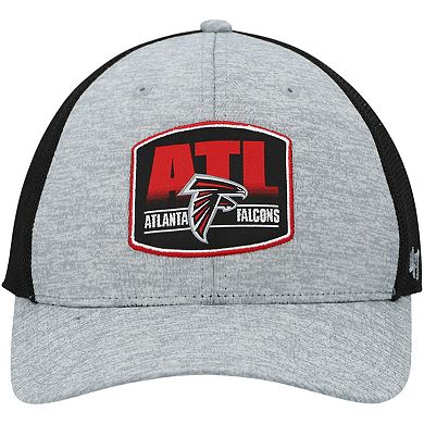 Men's '47 Heathered Gray/Black Atlanta Falcons Motivator Flex Hat