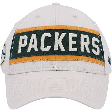 Men's '47 Cream Green Bay Packers Crossroad MVP Adjustable Hat
