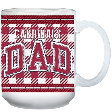 Arizona Cardinals 15oz. Buffalo Plaid Father's Day Mug