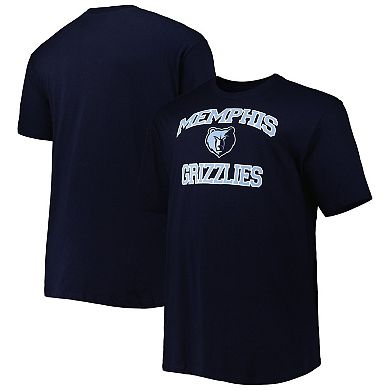 Men's Navy Memphis Grizzlies Big & Tall Heart & Soul T-Shirt