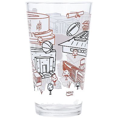 Texas Longhorns 16oz. Campus Line Art Pint Glass