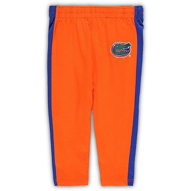 Infant Royal/Orange Florida Gators Little Kicker Long Sleeve Bodysuit and Sweatpants Set
