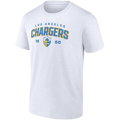 Men's Fanatics Branded White Los Angeles Chargers Established T-Shirt