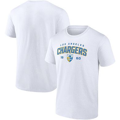 Men's Fanatics Branded White Los Angeles Chargers Established T-Shirt