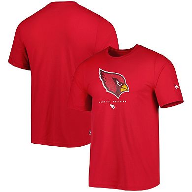 Men's New Era Cardinal Arizona Cardinals Combine Authentic Ball Logo T-Shirt