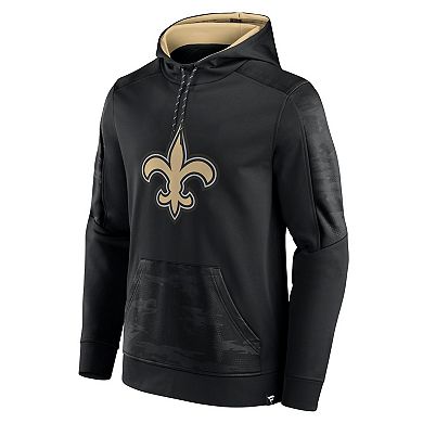 Men's Fanatics Branded Black New Orleans Saints On The Ball Pullover Hoodie