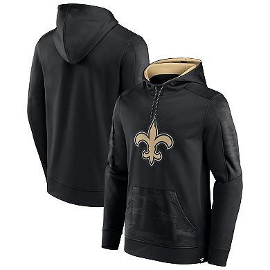 Men's Fanatics Branded Black New Orleans Saints On The Ball Pullover Hoodie