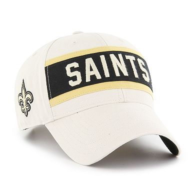 Men's '47 Cream New Orleans Saints Crossroad MVP Adjustable Hat