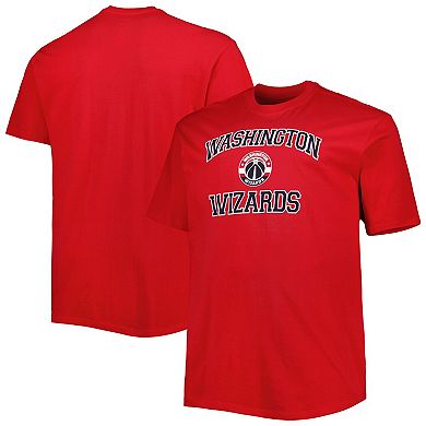 Men's Red Washington Wizards Big & Tall Heart & Soul T-Shirt
