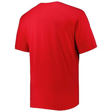 Men's Red Atlanta Hawks Big & Tall Heart & Soul T-Shirt