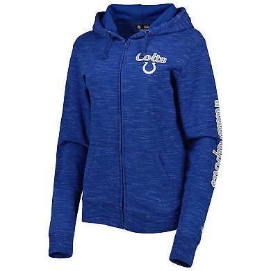 Women's New Era Royal Indianapolis Colts Reverse Full-Zip Hoodie