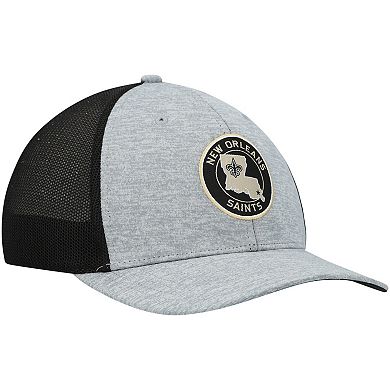 Men's '47 Heathered Gray/Black New Orleans Saints Motivator Flex Hat