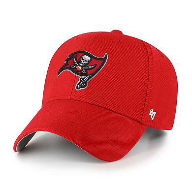 Men's '47 Red Tampa Bay Buccaneers MVP Adjustable Hat