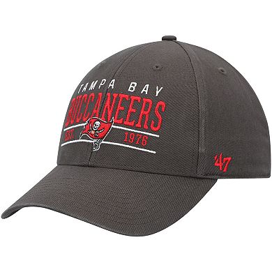 Men's '47 Graphite Tampa Bay Buccaneers Centerline MVP Adjustable Hat