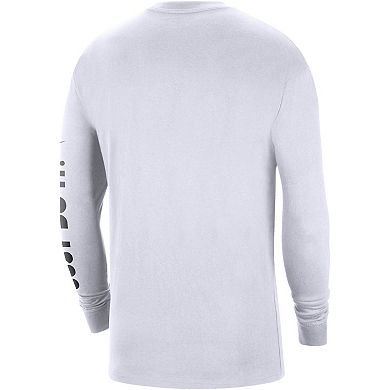 Men's Nike White Georgia Bulldogs Heritage Max 90 Long Sleeve T-Shirt