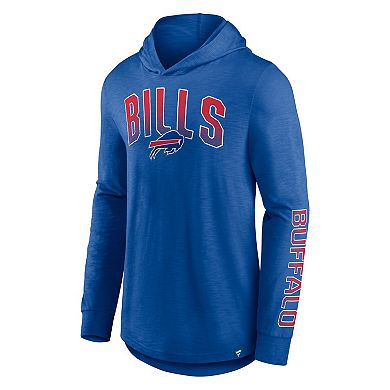 Men's Fanatics Branded Royal Buffalo Bills Front Runner Long Sleeve Hooded T-Shirt