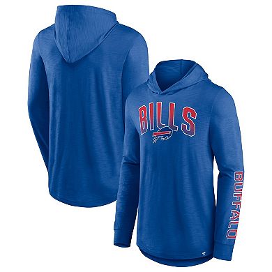 Men's Fanatics Branded Royal Buffalo Bills Front Runner Long Sleeve Hooded T-Shirt