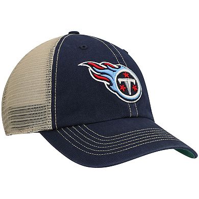 Men's '47 Navy/Natural Tennessee Titans Trawler Trucker Clean Up Snapback Hat