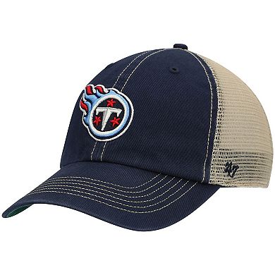 Men's '47 Navy/Natural Tennessee Titans Trawler Trucker Clean Up Snapback Hat