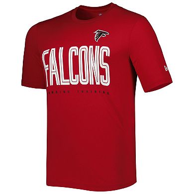 Men's New Era Red Atlanta Falcons Combine Authentic Training Huddle Up T-Shirt