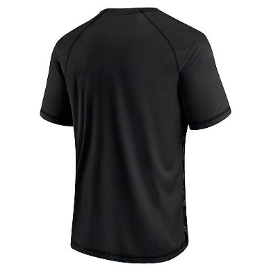 Men's Fanatics Branded Denver Broncos Blackout Hail Mary Raglan T-Shirt