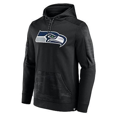 Men's Fanatics Branded Black Seattle Seahawks On The Ball Pullover Hoodie