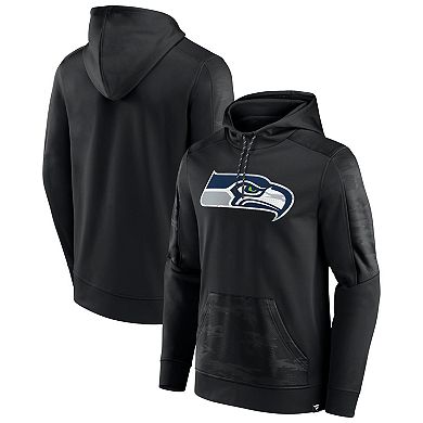Men's Fanatics Branded Black Seattle Seahawks On The Ball Pullover Hoodie