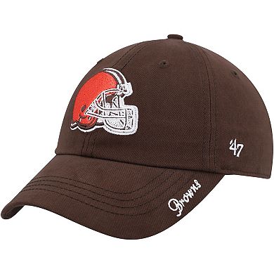 Women's '47 Brown Cleveland Browns Miata Clean Up Primary Logo Adjustable Hat