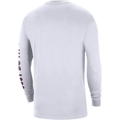 Men's Nike White Virginia Tech Hokies Heritage Max 90 Long Sleeve T-Shirt