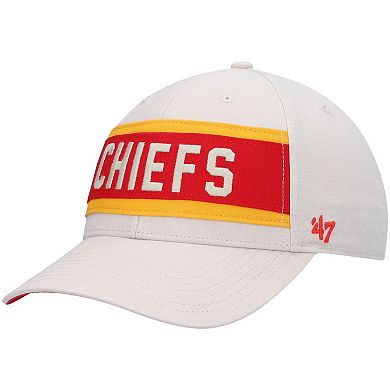 Men's '47 Cream Kansas City Chiefs Crossroad MVP Adjustable Hat