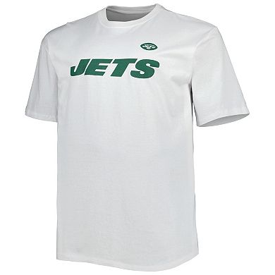 Men's Fanatics Branded White New York Jets Big & Tall Hometown Collection Hot Shot T-Shirt