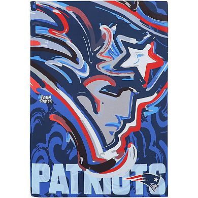 New England Patriots 12.5'' x 18'' Double-Sided Justin Patten Suede Garden Flag
