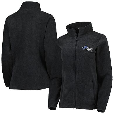 Women's Dunbrooke Gray Detroit Lions Hayden Polar Full-Zip Jacket