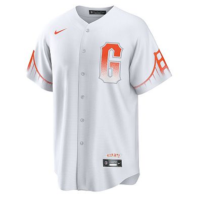 Men's Nike Brandon Crawford White San Francisco Giants City Connect Replica Player Jersey