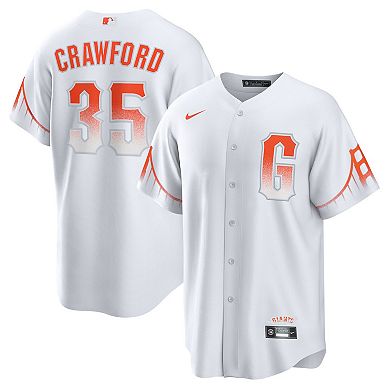 Men's Nike Brandon Crawford White San Francisco Giants City Connect Replica Player Jersey